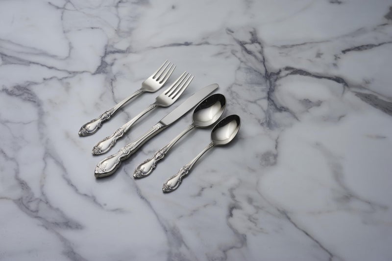 Oneida Louisiana 4-Piece Fine Dinner Forks Stainless Steel Silverware Set, 18/8 Stainless Steel Fork Set, Service For 4, Dishwasher Safe, Mirror Finish, Utensils, Flatware,Tableware (Silver, 4 Piece) - Image 5